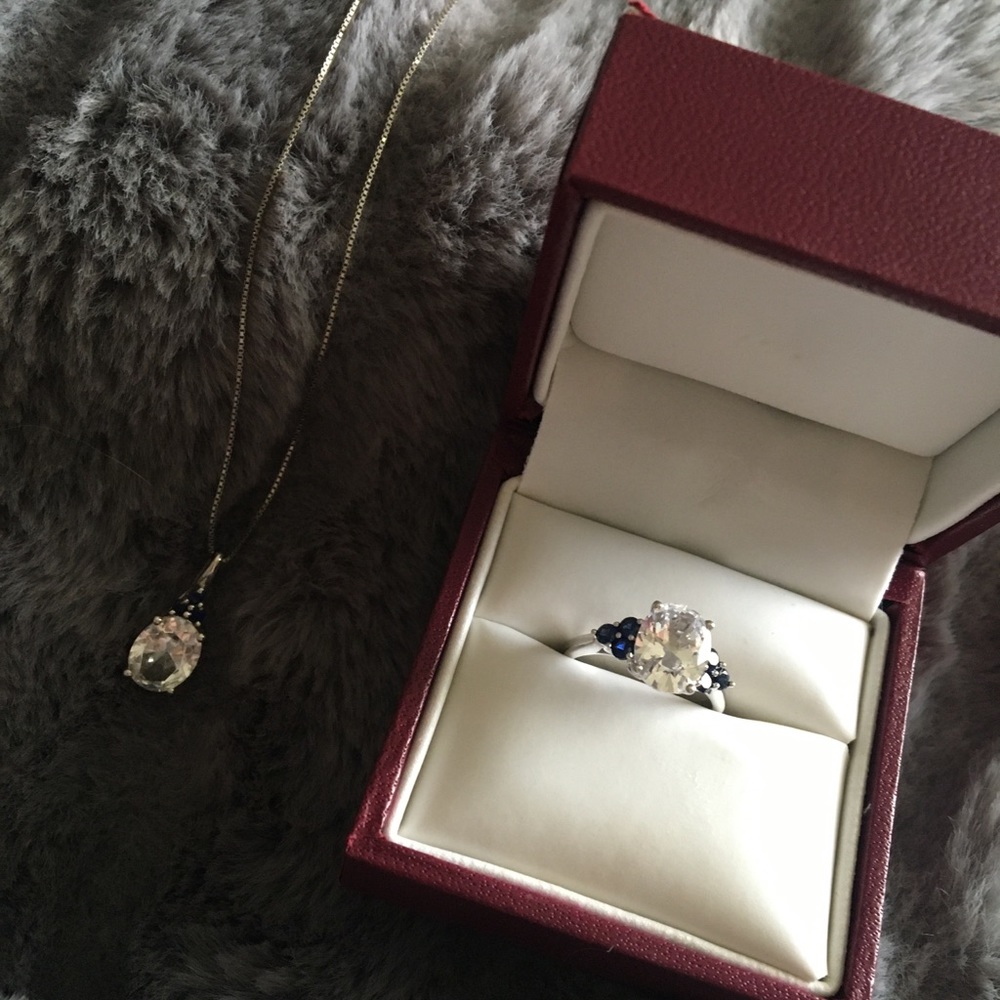Beautiful ring and necklace set
